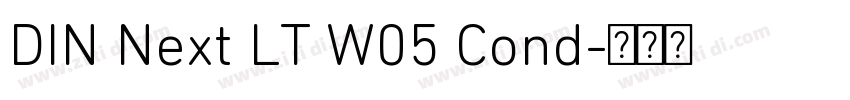 DIN Next LT W05 Cond字体转换